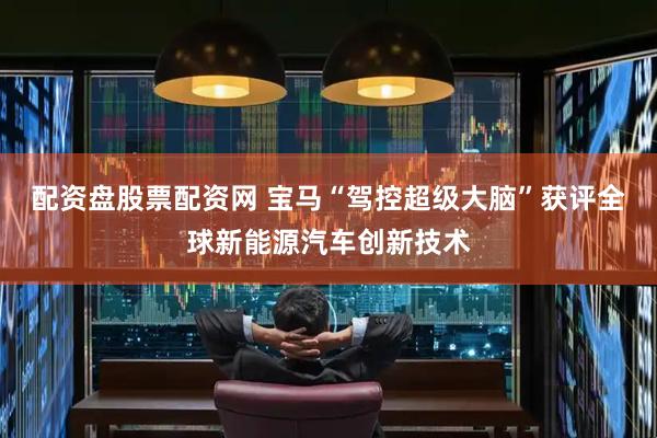 配资盘股票配资网 宝马“驾控超级大脑”获评全球新能源汽车创新技术